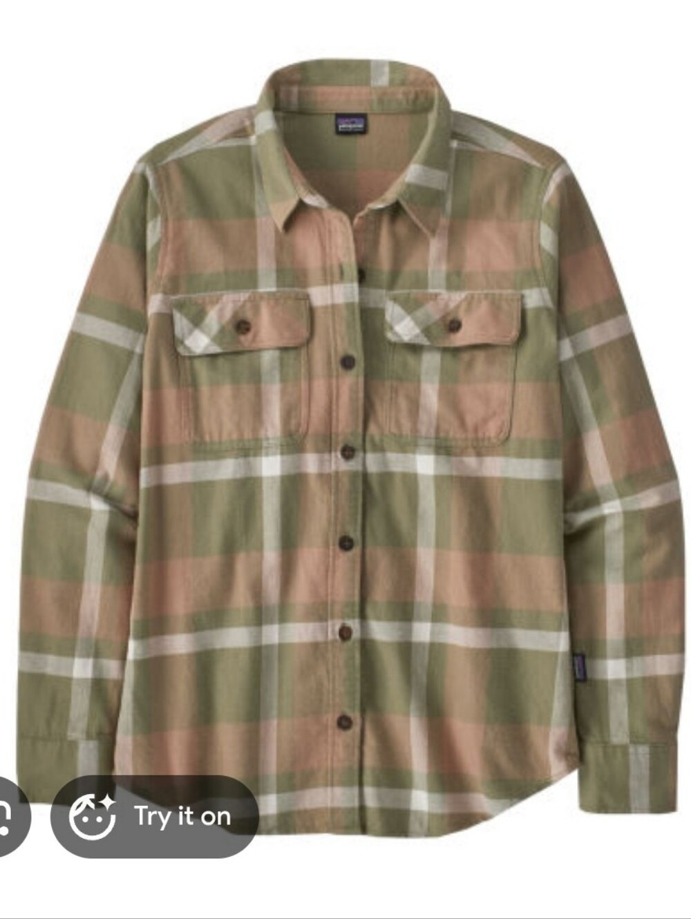 PATAGONIA Tartan Cozy Flannel Shirt Y2K Grunge Gorpcore Green Western Buttons